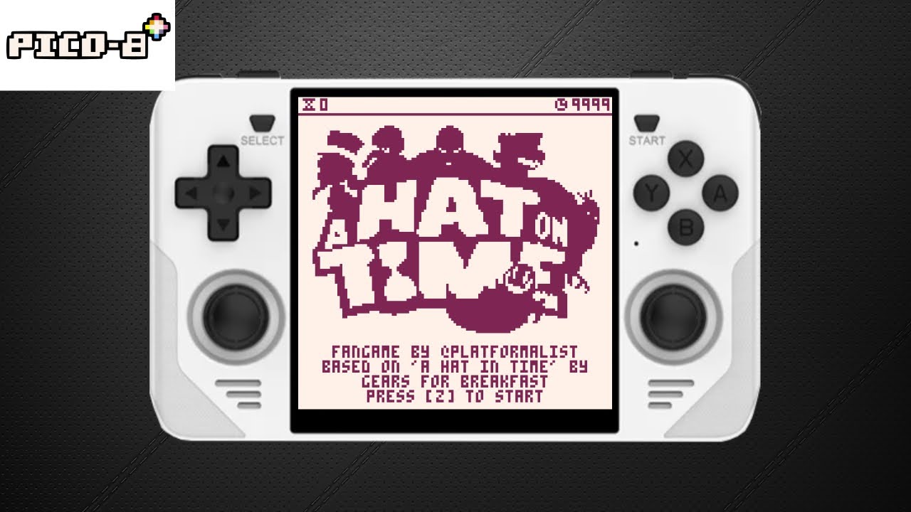 A Hat On Time Pico-8 Powkiddy RGB30 Handheld Gameplay