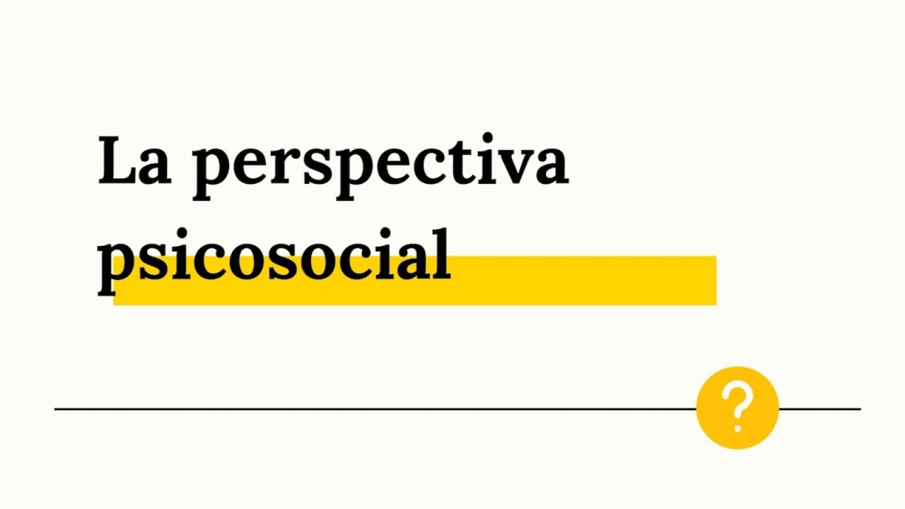 Perspectiva psicosocial - Miguel Moya