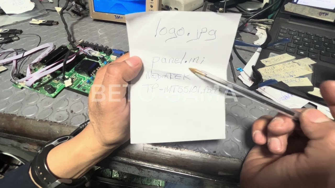 Cambio de HD a FHD Y LOGO en tarjeta TP MT55101 PB805