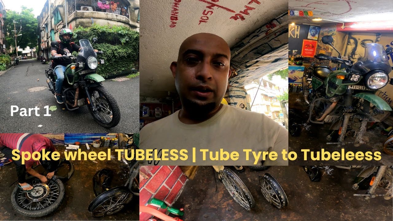 Tube Tyre To TUBELESS!! | RE Himalayan Tubeless Conversion | 2024 | Bengali Moto Vlog