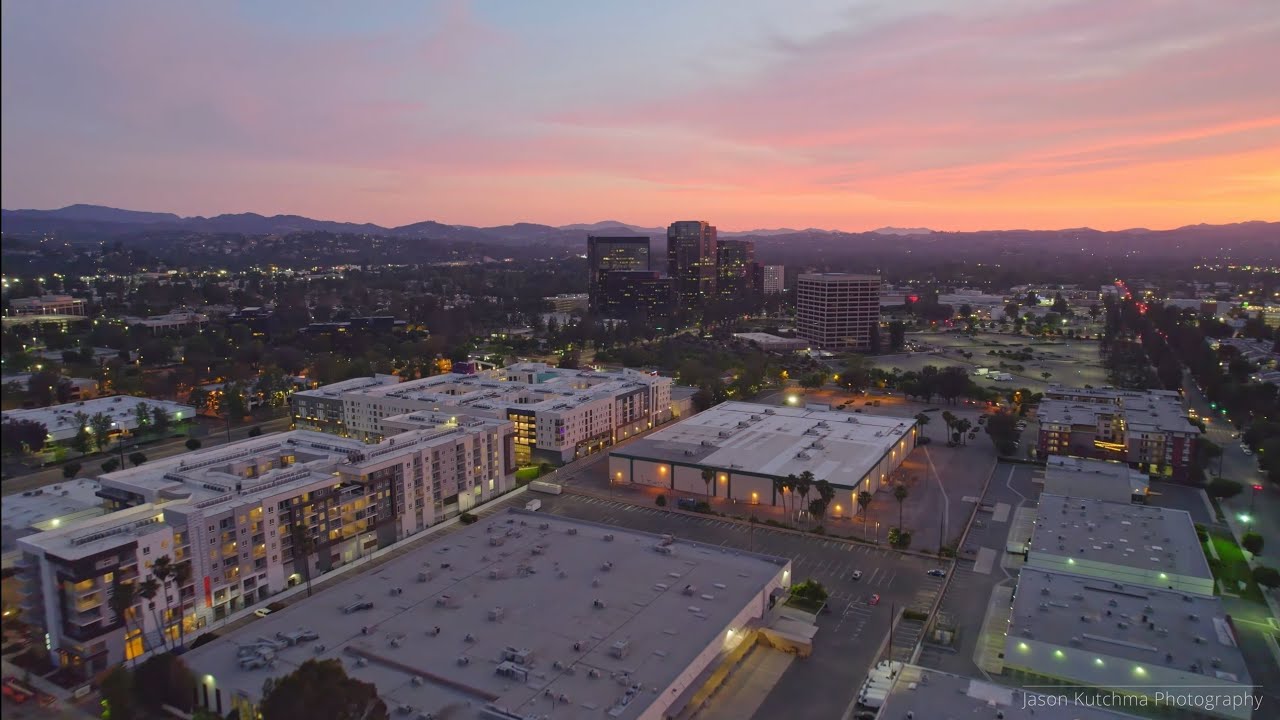 Woodland Hills and Warner Center, LOS ANGELES BEST Drone Footage 2022 5.3K