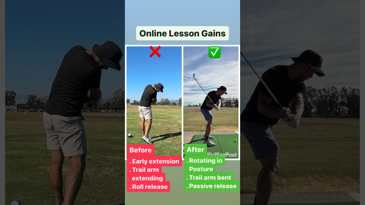 He Fixed His Early Extension In 2 Weeks! (JChownGolf Online Lesson Student)