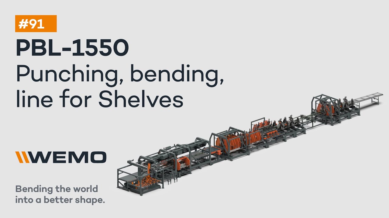 #91 Automated Punching, Swivel Bending, Clinching Machine Video for Shelving | WEMOMACHINES
