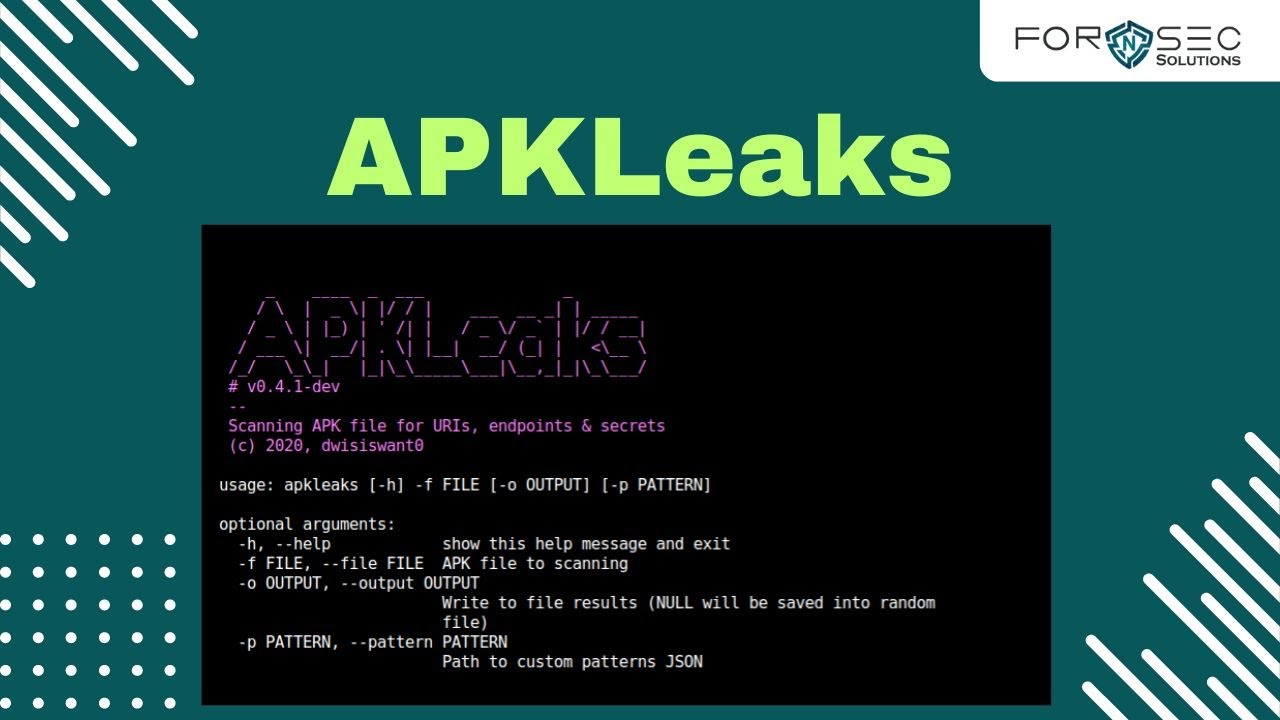 APKLeaks | TOOL | Explained