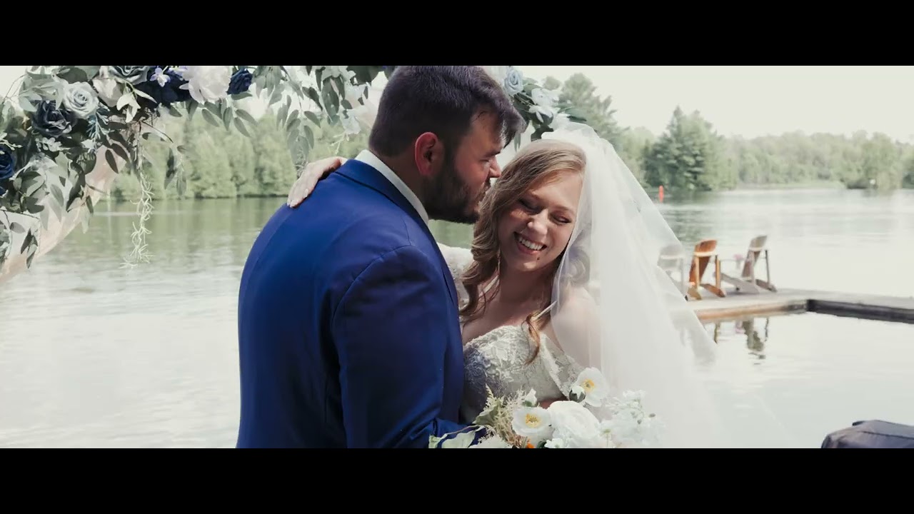 Kayla and Nicholas - Waterfront Cottage Wedding in Lakefield