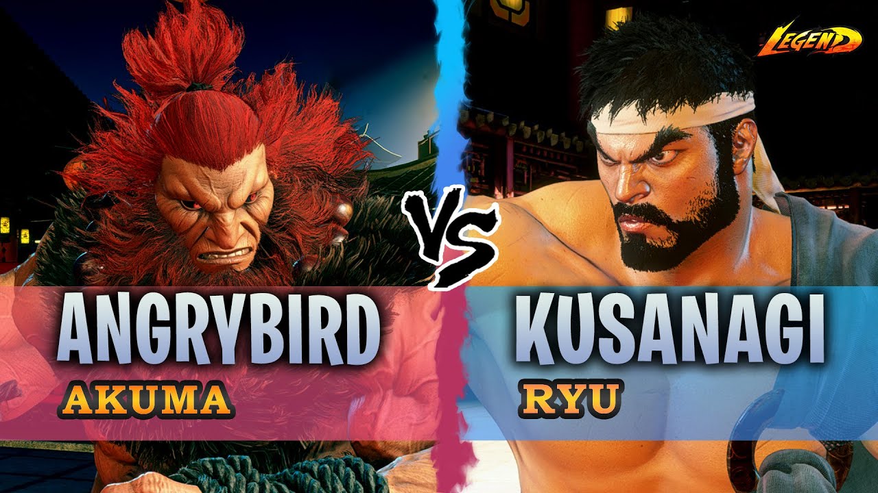 SF6 ▰ Akuma ( Angrybird ) Vs. Ryu ( Kusanagi )『 Street Fighter 6 』