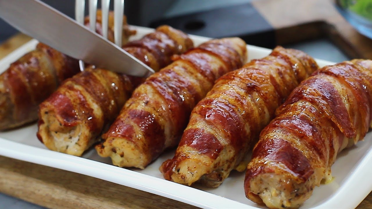 Удивите своих гостей! Сочное свиное филе с начинкой. Очень вкусно!