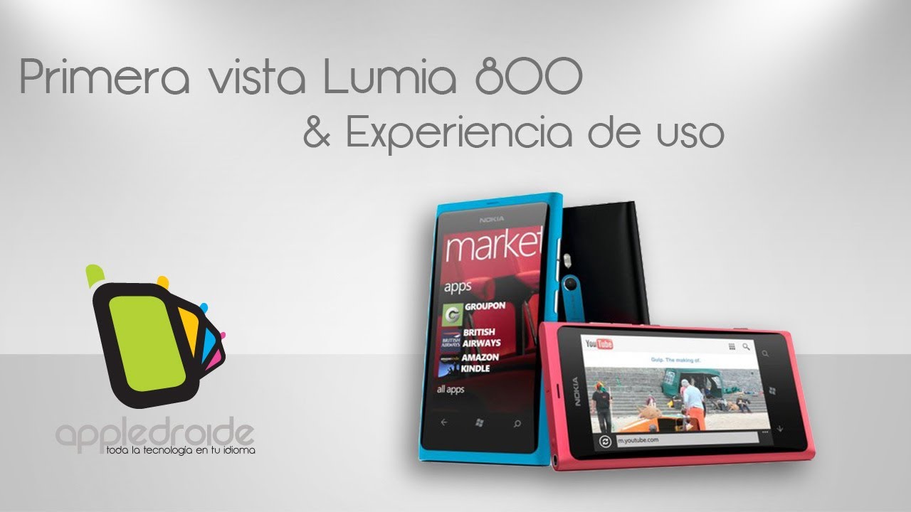 Nokia Lumia 800 Primera vista y experiencia de uso