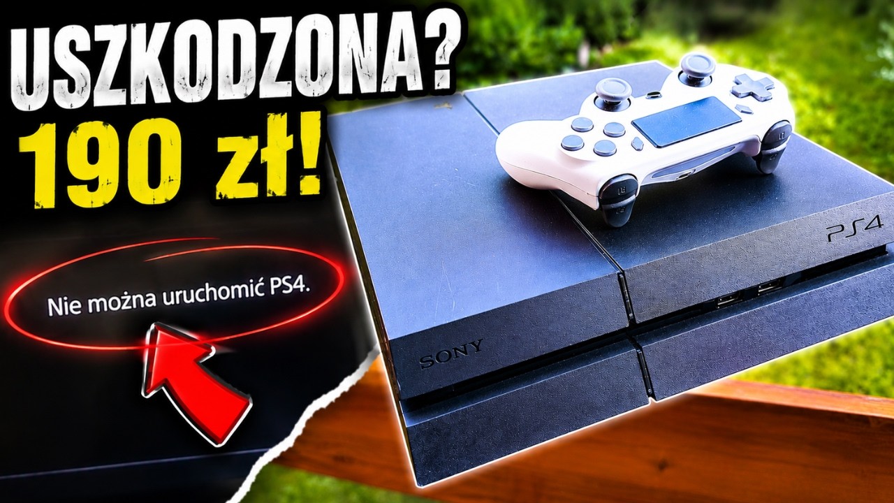 Kupiłem USZKODZONE PS4 za 190 zł... a ono było sprawne