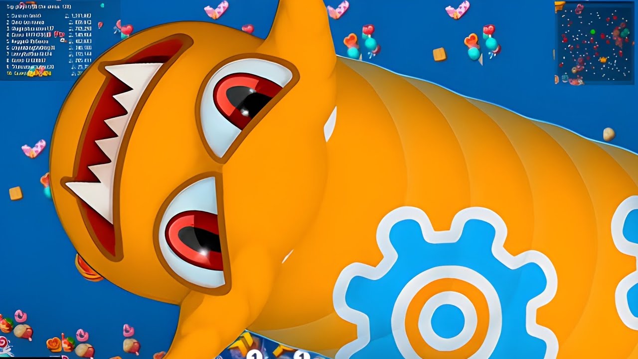 WORMSZONE.IO | GIANT SLITHER SNAKE TOP 01/  Epic Worms Zone Best Gameplay | OMT Gamer