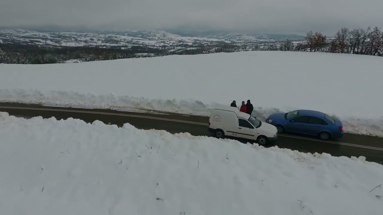 Tovoion Tv Snow in Voio Drone Footage  Dji Phantom 4