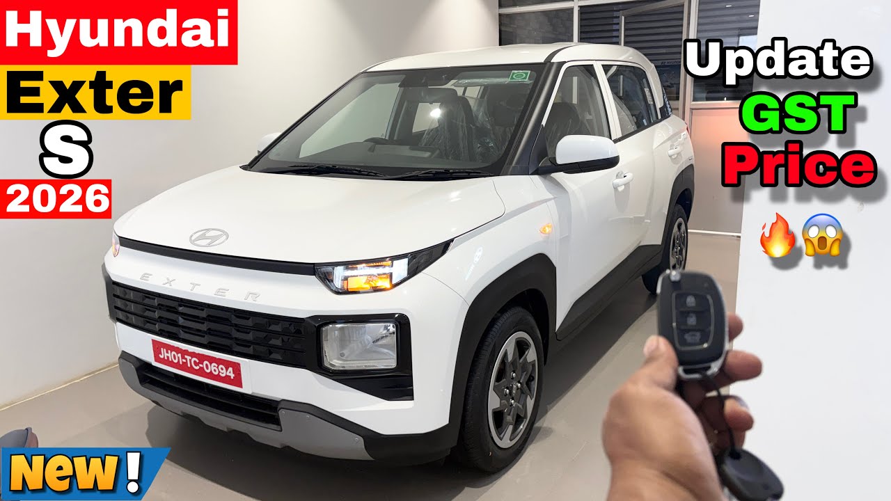 Hyundai Exter S New✅GST Price 2026 Hyundai Exter S New On-Road Price Mileage Features Details Review