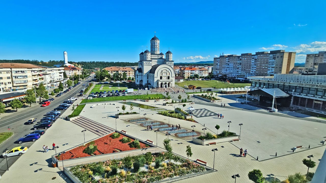 Orașul Onești, văzut de la mare înălțime