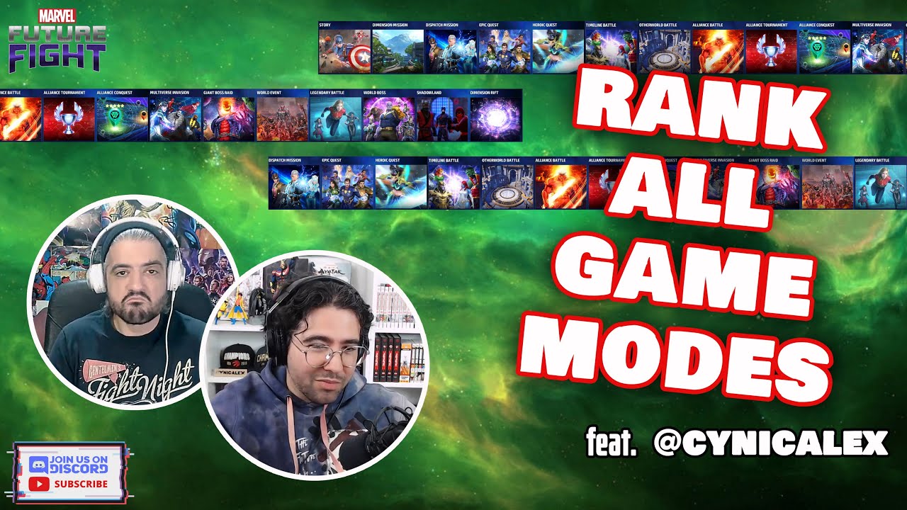 WE RANKED THE WHOLE GAME! Feat. @Cynicalex  | Marvel Future Fight