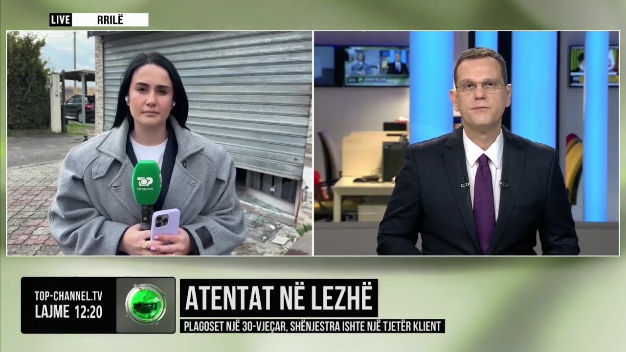 Top Channel/ Atentat n&euml; Lezh&euml;/ Plagoset nj&euml; 30-vje&ccedil;ar, sh&euml;njestra ishte nj&euml; tjet&euml;r klient