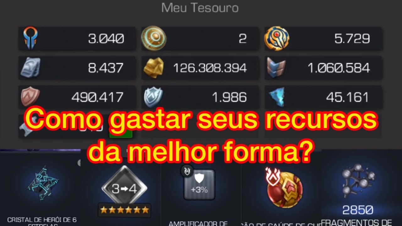 Como gastar os recursos do MTC da melhor forma possível?