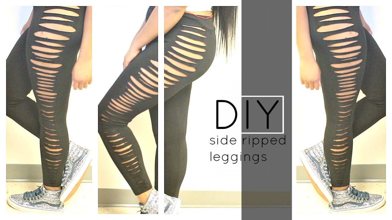 TRENDY| Side Ripped|LeggingsDIY
