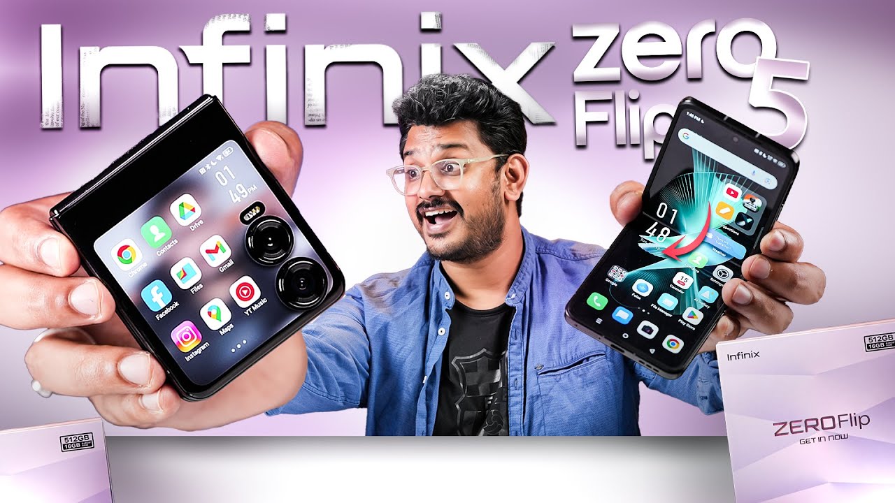 Infinix ZERO FLIP  Unboxing in ಕನ್ನಡ⚡Dimensity8020, LTPO AMOLED, 4720mAh, GoPro Mode