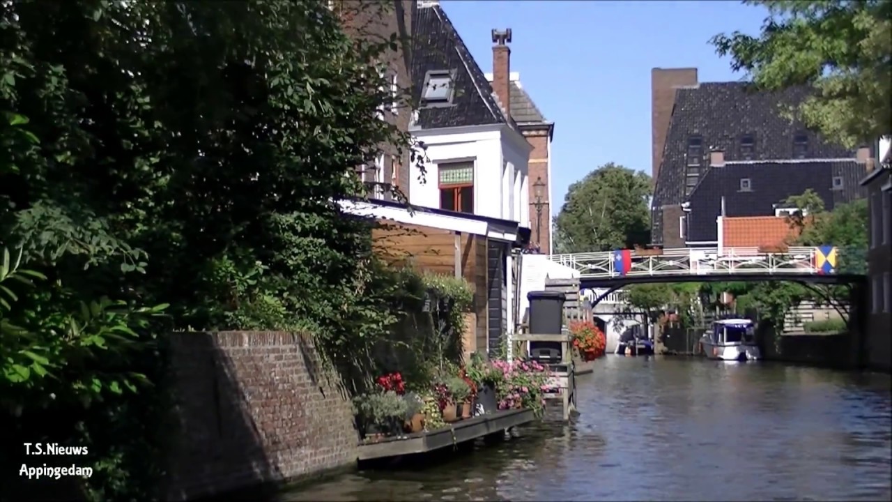 Appingedam,met de boot door het Damsterdiep 3 Aug. 2013