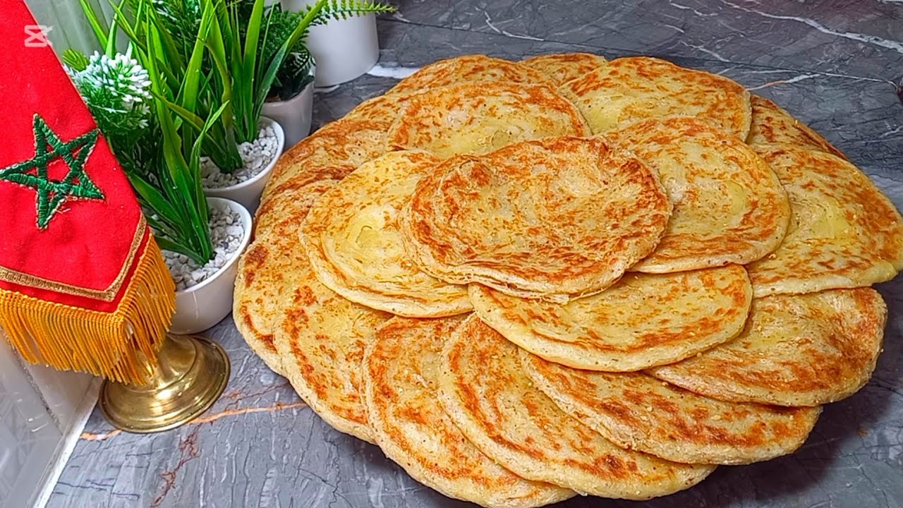 مسمن باللوز والقرفة ديال فطور صباح العيد اللذة والمذاق لا يقاوم 👌👌