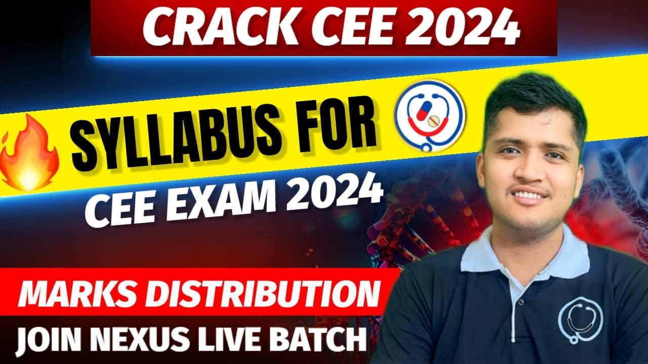 SYLLABUS For CEE Entrance Exam 2024 | MBBS Syllabus | Nursing Syllabus | Cee Exam Questions