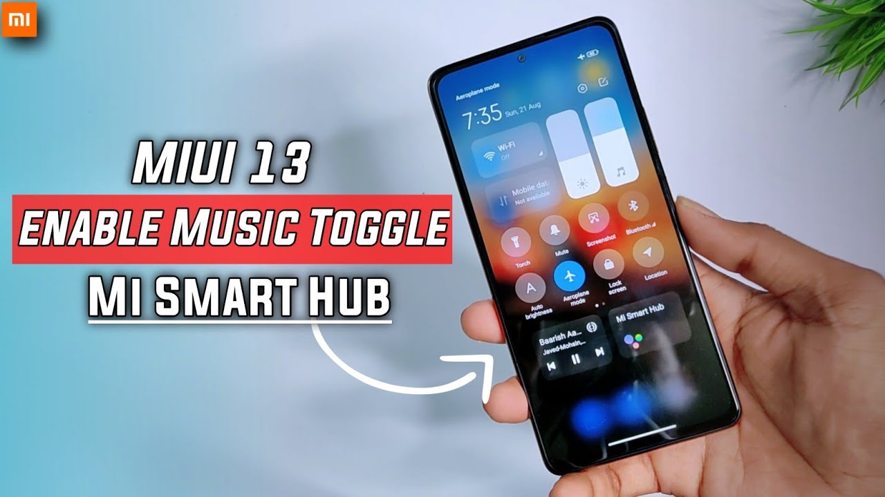 MIUI 13 Enable Music toggle In Control Center | Enable Music & Smart Hub Option In Control Center