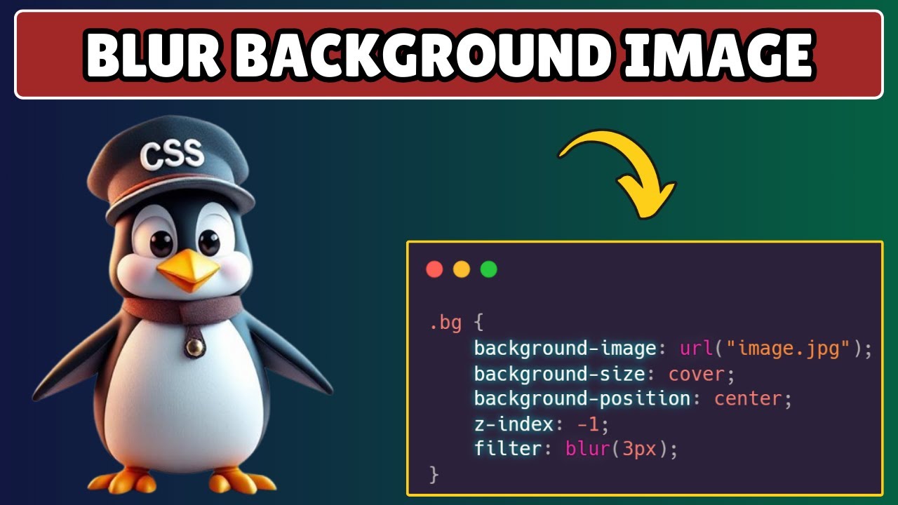 How to Blur Only Background Image in HTML and CSS