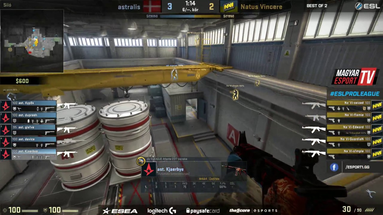 ESL Pro League 5 - Astralis vs. Na'Vi (Nuke)