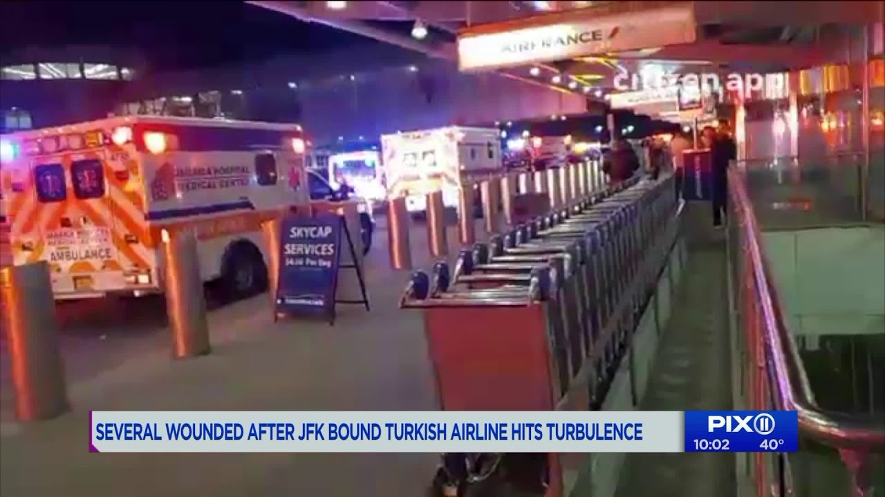 Dozens injured when Turkish Air flight hits turbulence before landing at JFK