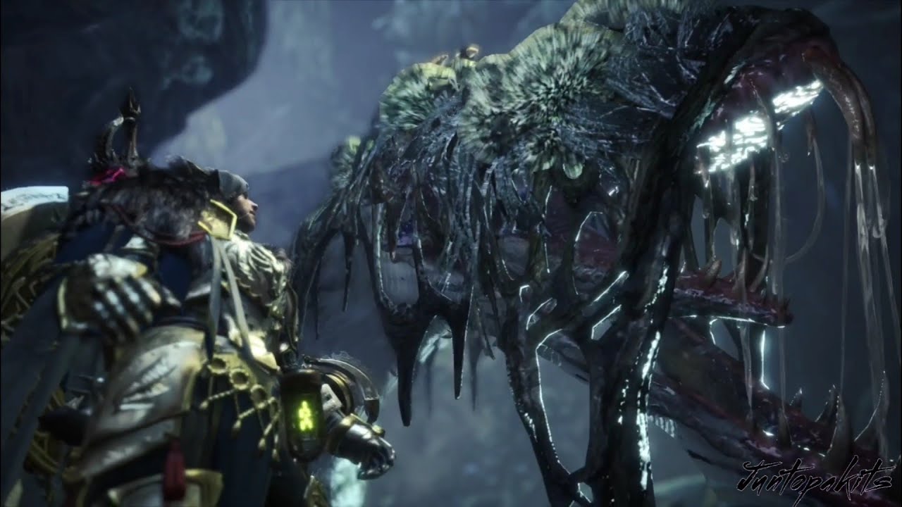 Monster Hunter World: Iceborne - Cutscene 90 - Blackveil Vaal Hazak Intro