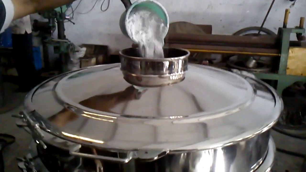 vibro sifter for sieving powder with magnetic separator