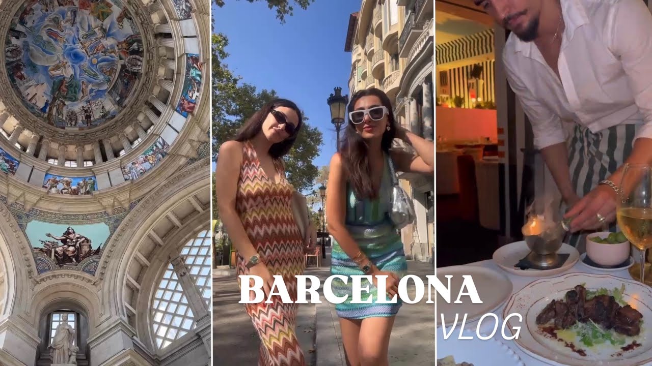Barcelona Vlog Part 1 🇪🇸| Sagrada Familia | meşhur kaydıraklı Sephora 💄| sıcakla mücadele 🥵