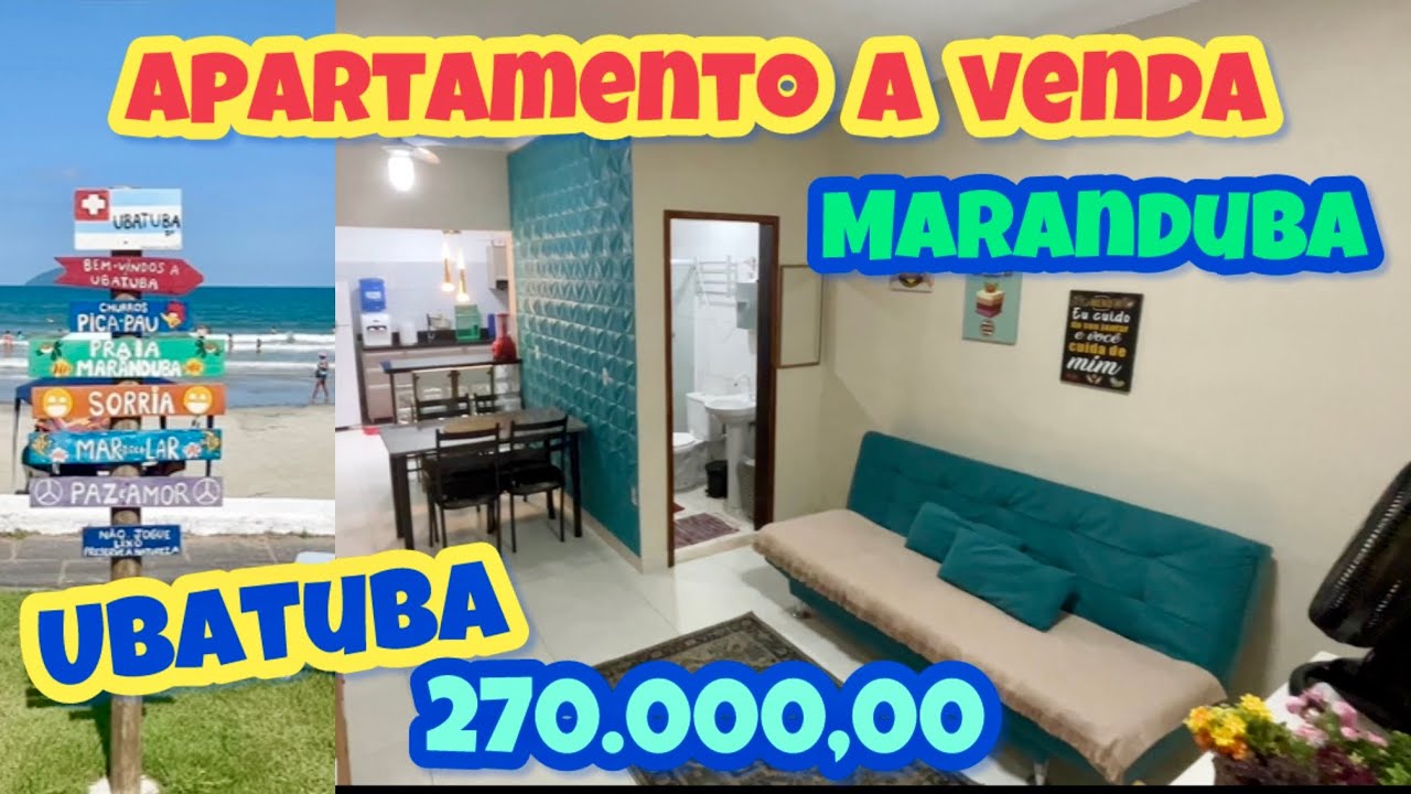 UBATUBA APARTAMENTO A VENDA NA MARANDUBA 270.000,00 (12) 99194-4851