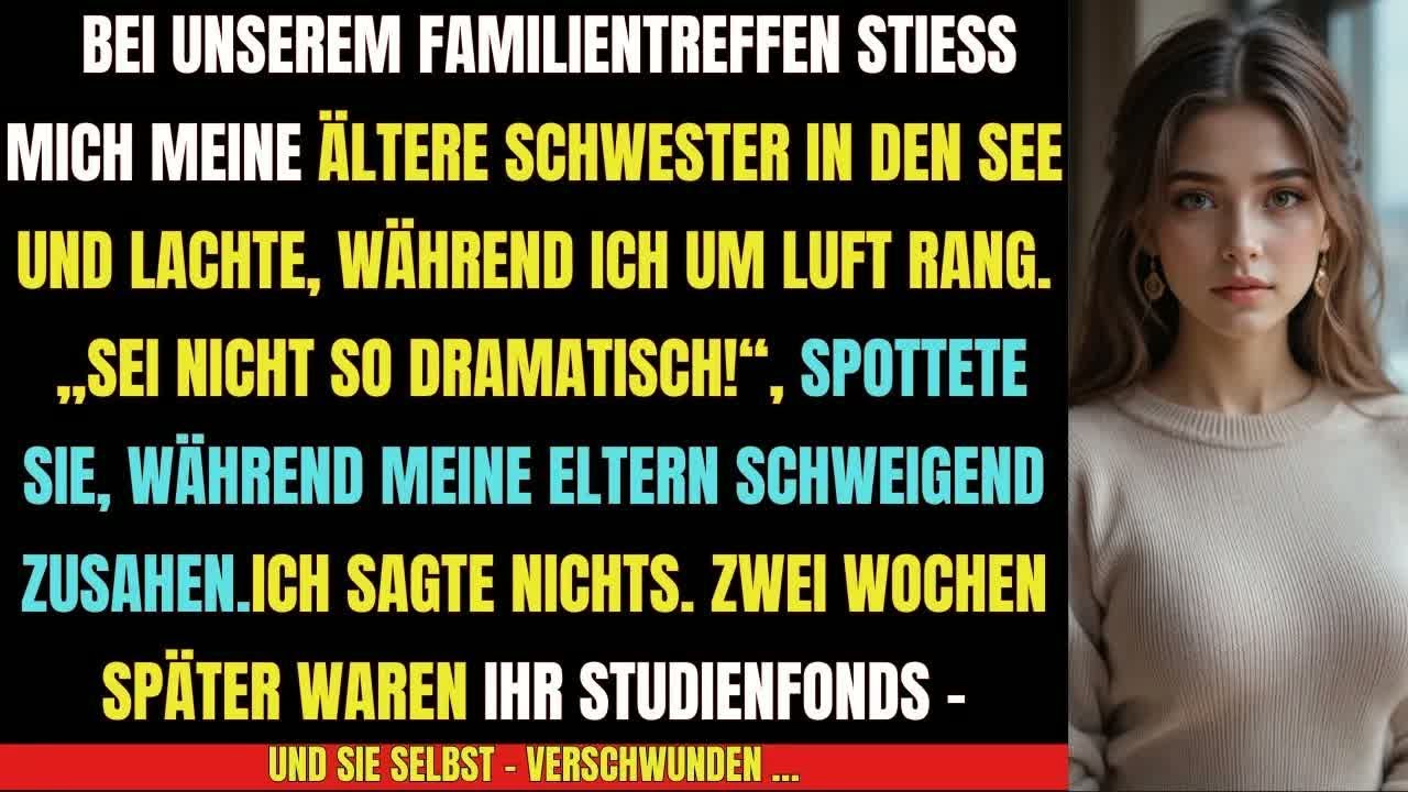 ⭐ „Meine Schwester stieß mich beim Familientreffen in den See – zwei Wochen später verlor sie AL