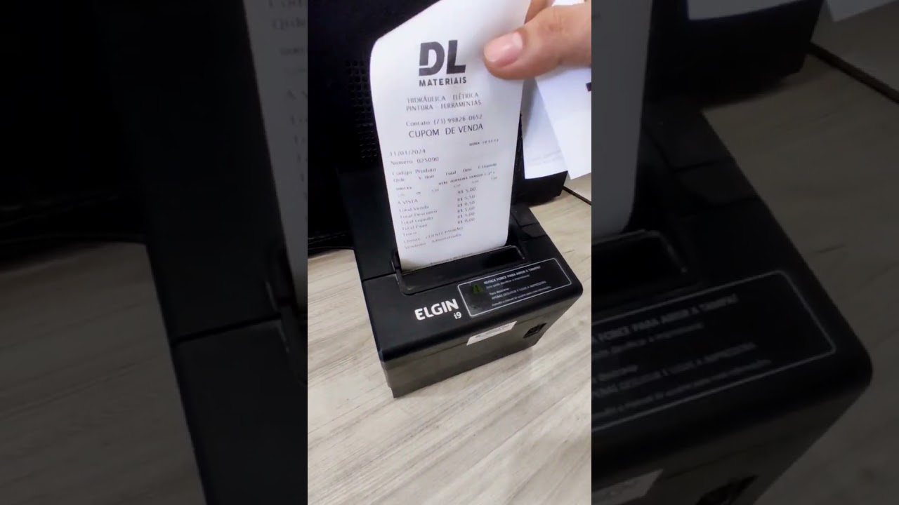 Impressora I9 ELGIN, n&atilde;o fiscal #impresssora #elgin #cupom