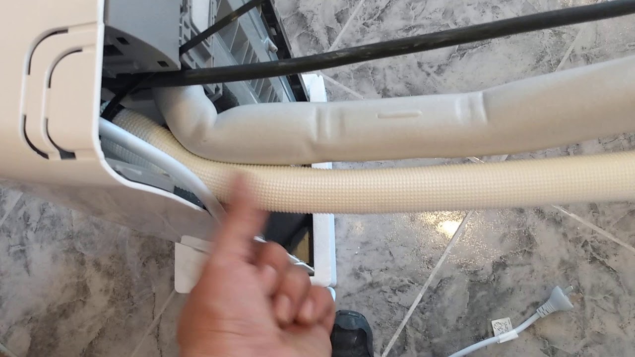 cómo encintar prolijamente la interconexión de aire acondicionado.(2)