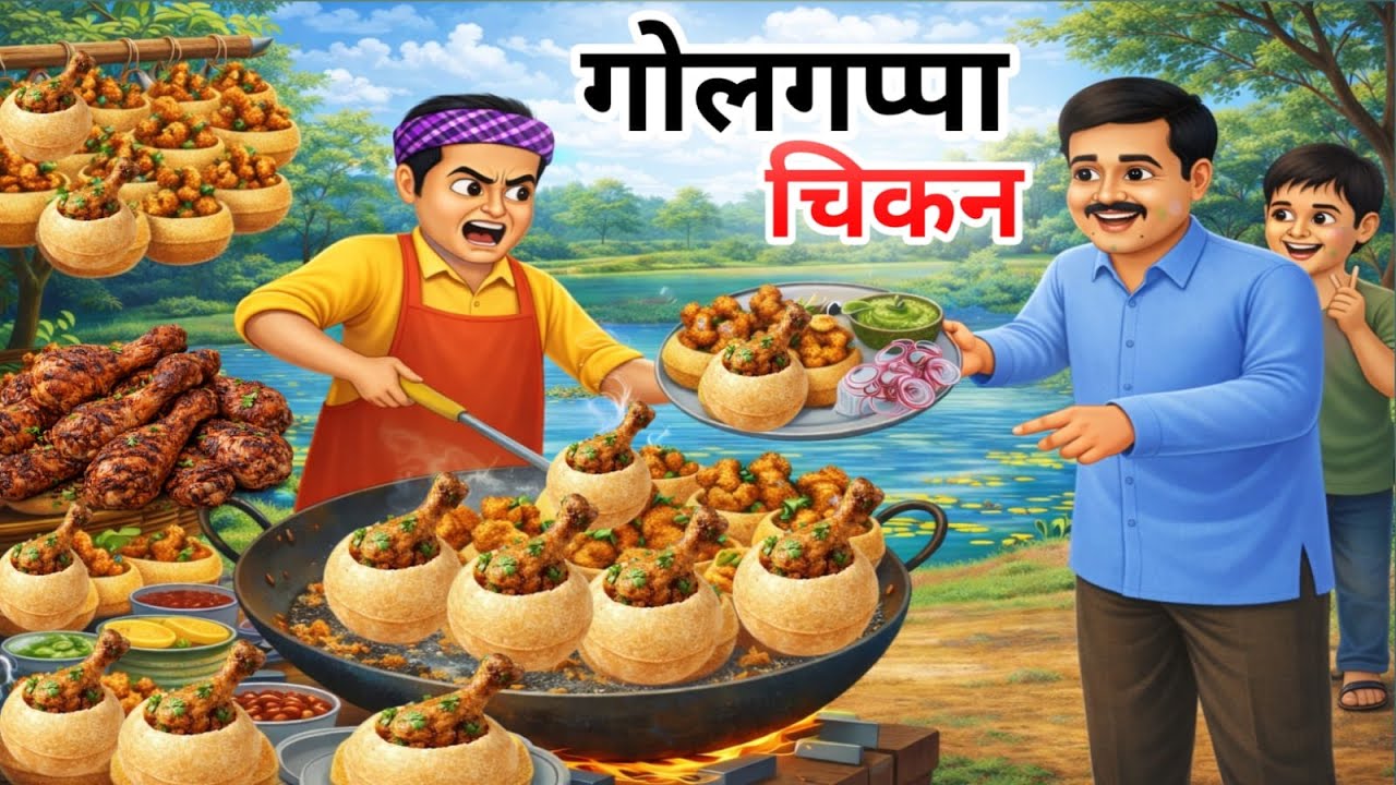 गोलगप्पा चिकन  ||Hindi Kahani||golgappa chicken|| गोलगप्पा कहानी || moral story