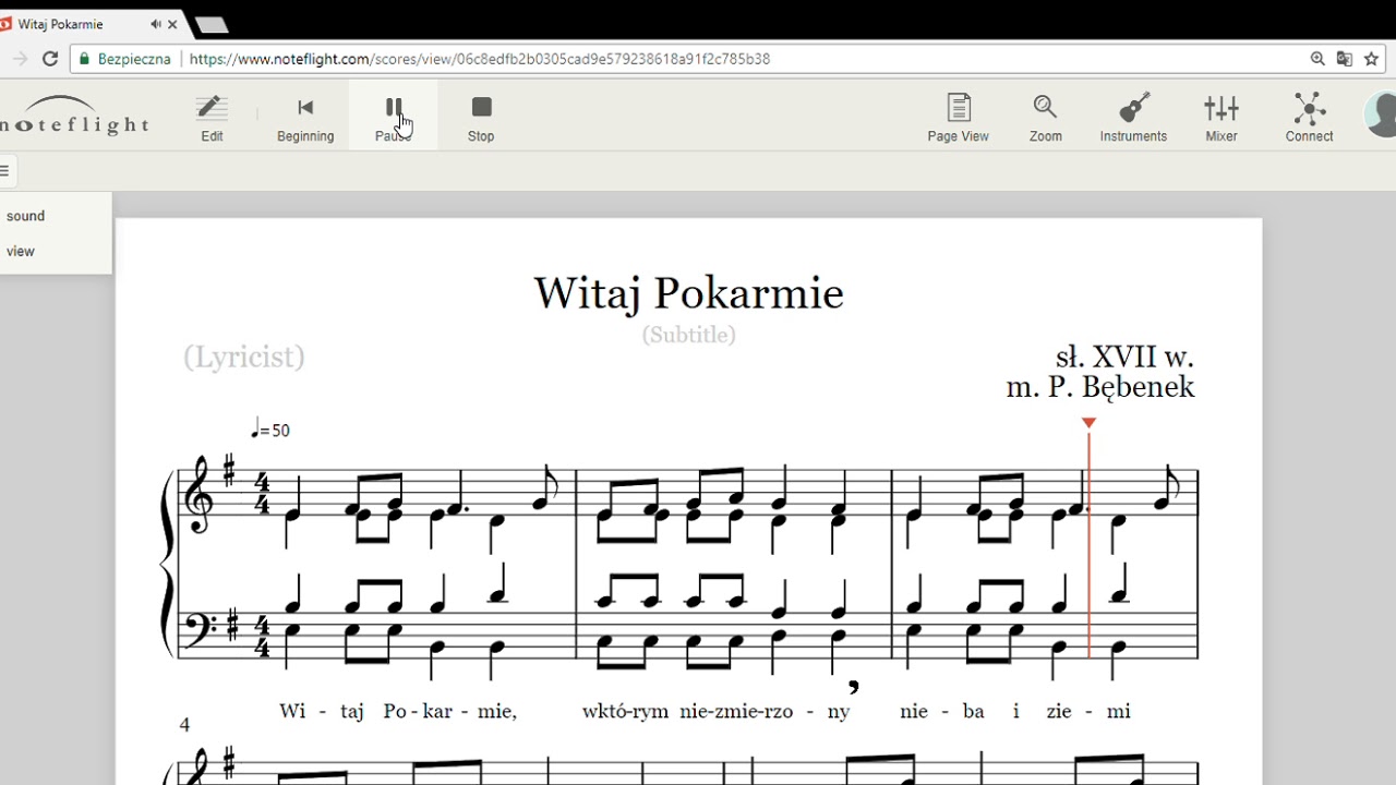 Witaj Pokarmie    - [SATB]
