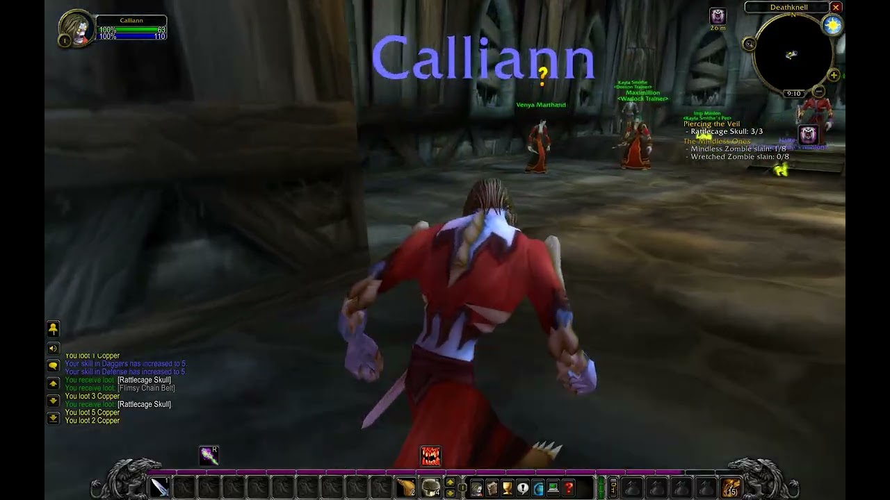 Levels 1-5, Undead Warlock | World of Warcraft — The Burning Crusade Anniversary Edition