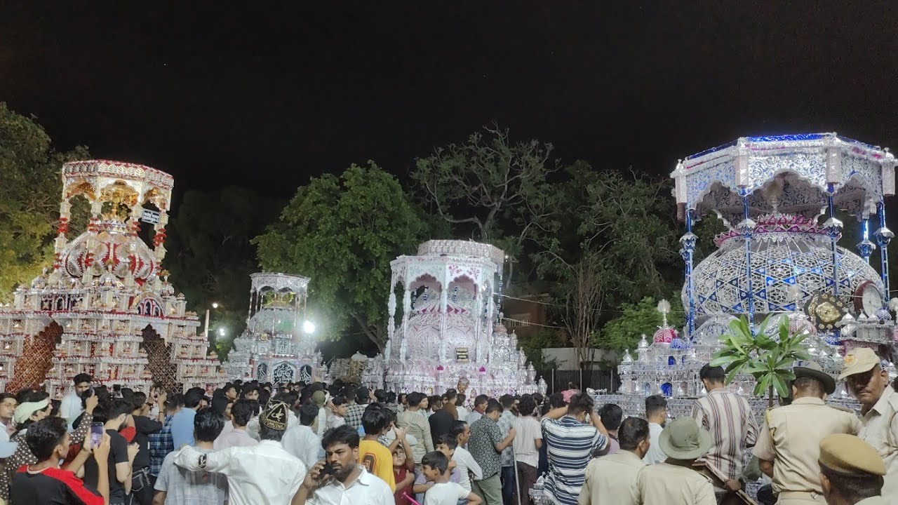 Jaipur Muharram 2025 Sabhi bade chote tajiye badi chopad par #viralvideo#muharram#2025#tajiya_status