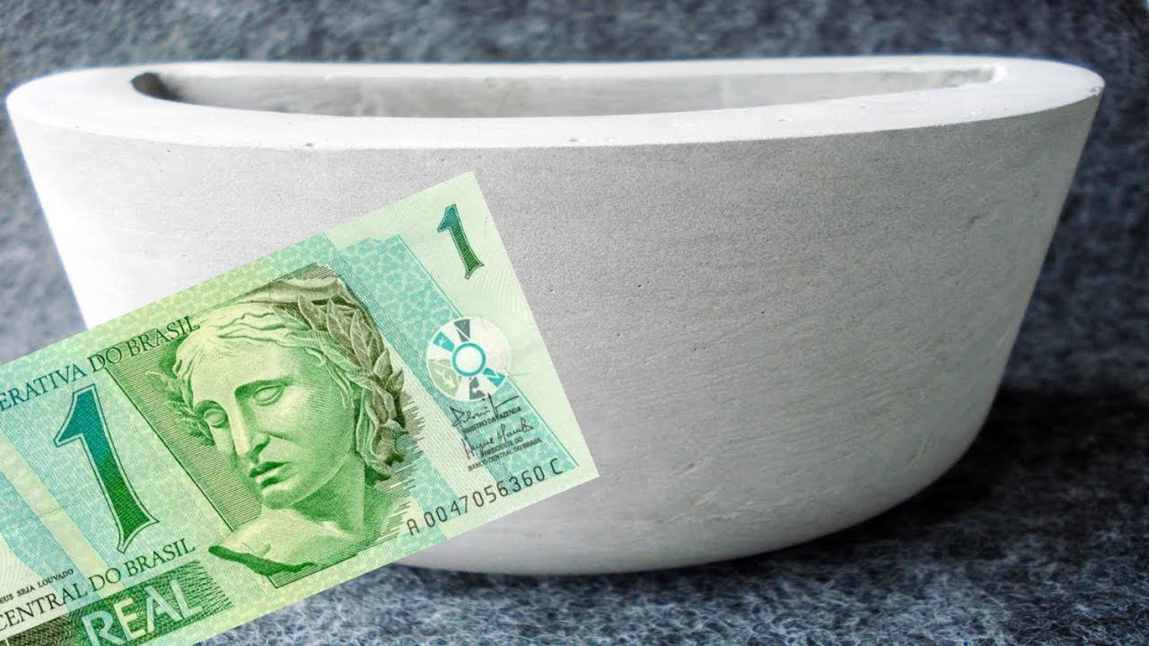 Vaso de 1 REAL usando Cimento e Isopor  DIY