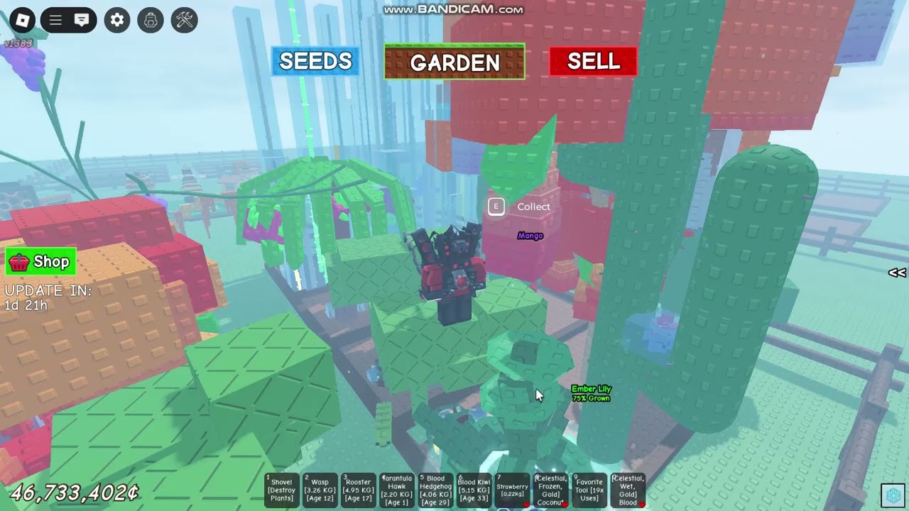 Arkadaşım Luna oyunda ember lilly olduğunu söyledi ve bende aldım - ROBLOX Grow a garden