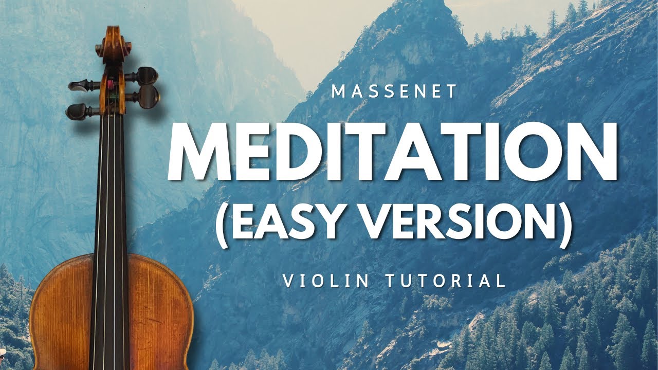 Meditation (Easy Version) - Thaïs, Massenet | Violin Tab Tutorial + Backing Track 🎻