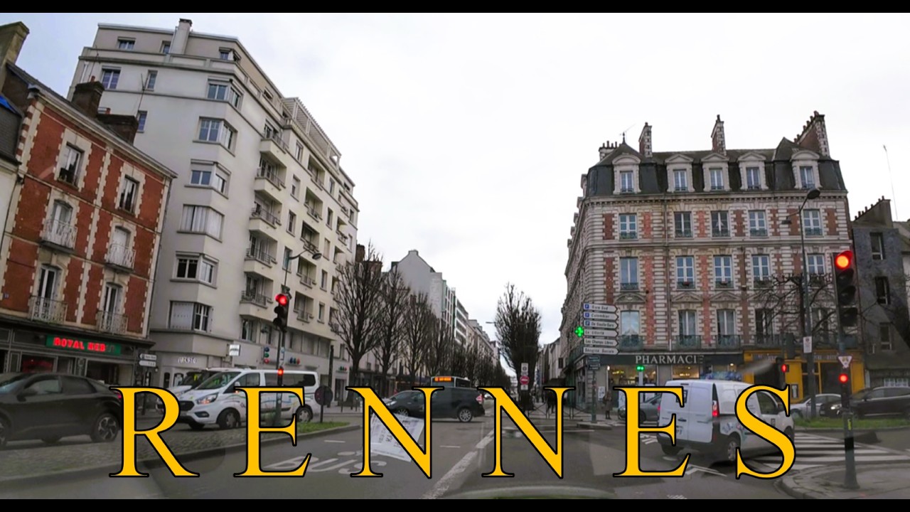 DRIVING IN RENNES I FRANCE I A SCENIC JOURNEY OF BRITTANY'S CAPITAL