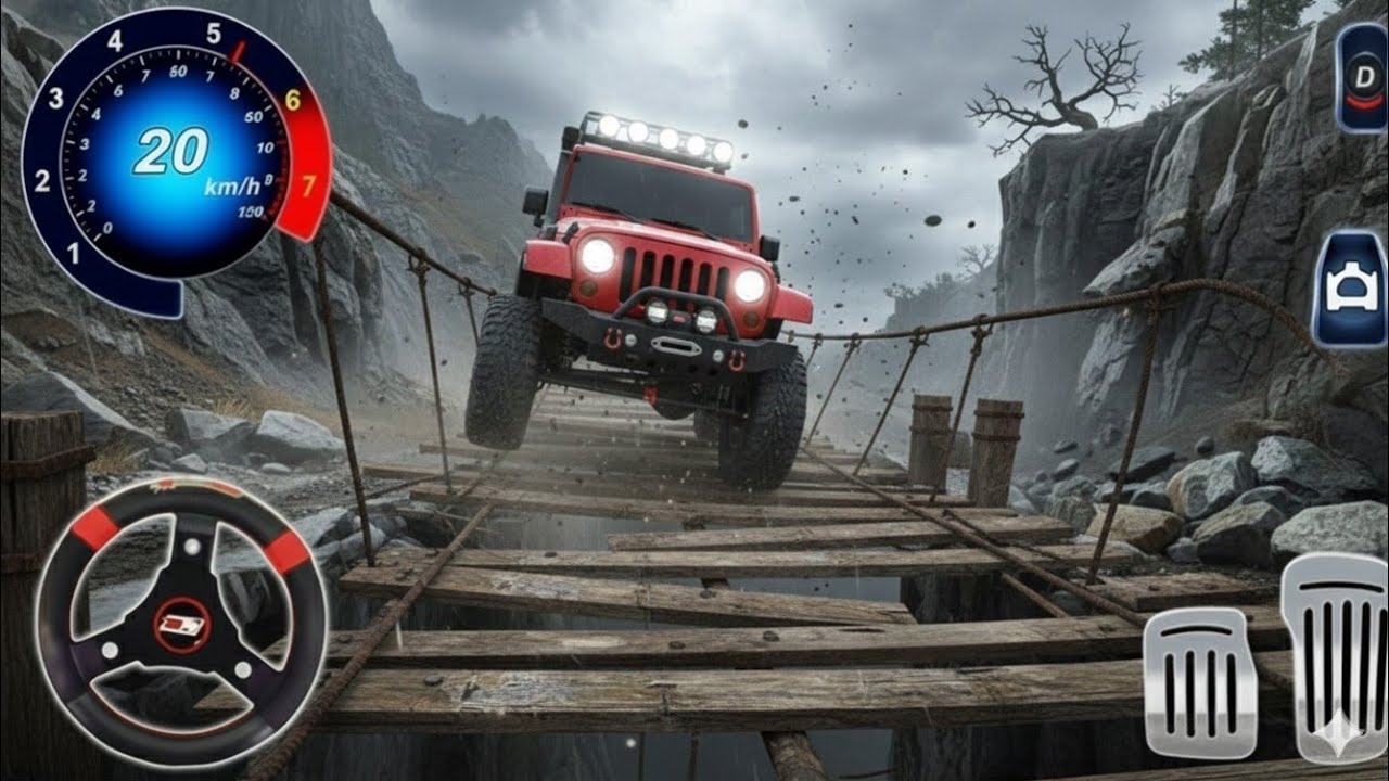 4x4 Offroad Jeep Driving Simulator 3D - Drive SUV 4x4 jeep Offroad Game - Android GamePlay