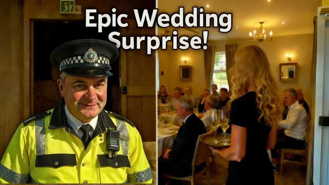 Wedding Surprise! Marcus as Police Officer & Claire's Live Singing Performance