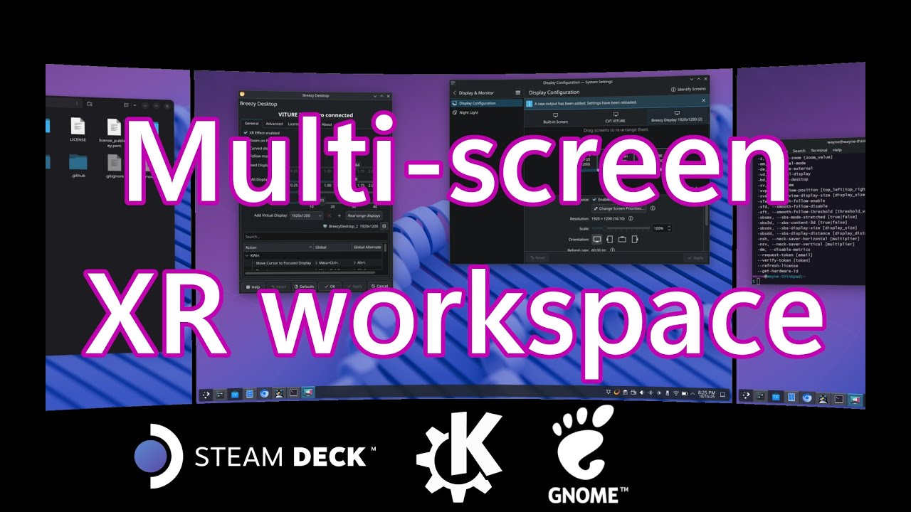 Now in beta! XR virtual workstation for KDE Plasma and Steam Deck (Breezy Desktop)