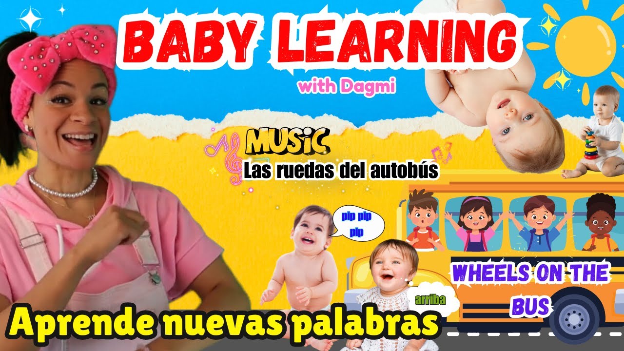 Las Ruedas del Autobús Song I Baby Learn to Talk I Español para Bebés