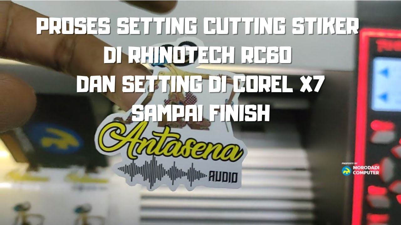 Desain Simpel Hasil memuaskan . Cutting Stiker dengan RHINOTECH RC60XA