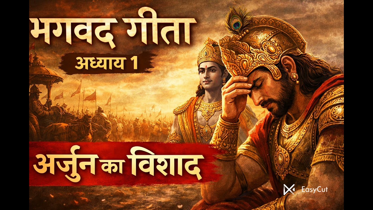 गीता का पहला अध्याय आसान भाषा में | अर्जुन क्यों हुए दुखी?